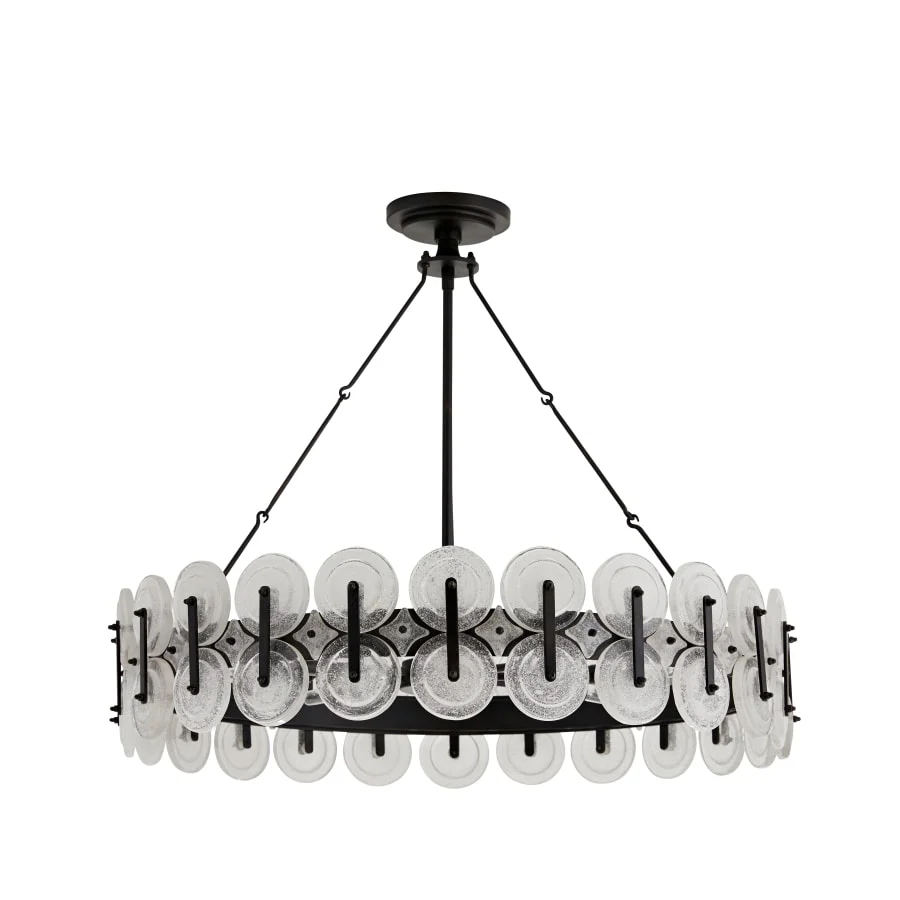 Arteriors Rondelle 8 Light 31" Wide Drum Chandelier - Image 1