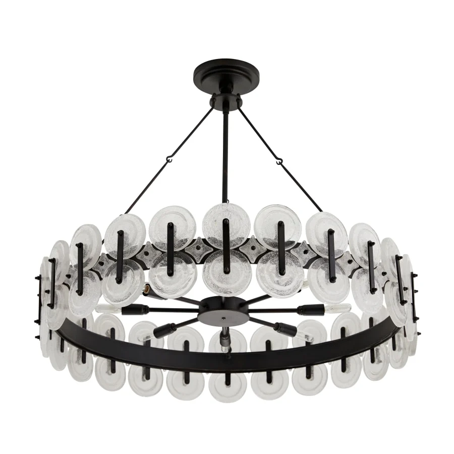 Arteriors Rondelle 8 Light 31" Wide Drum Chandelier - Image 3
