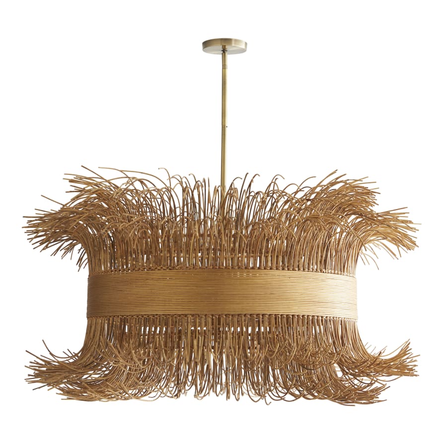 Arteriors Filamento 6 Light 42" Wide Abstract Drum Chandelier - Image 1