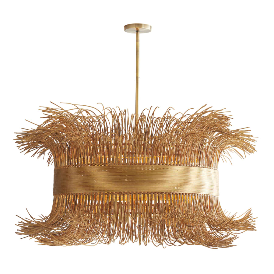 Arteriors Filamento 6 Light 42" Wide Abstract Drum Chandelier - Image 2