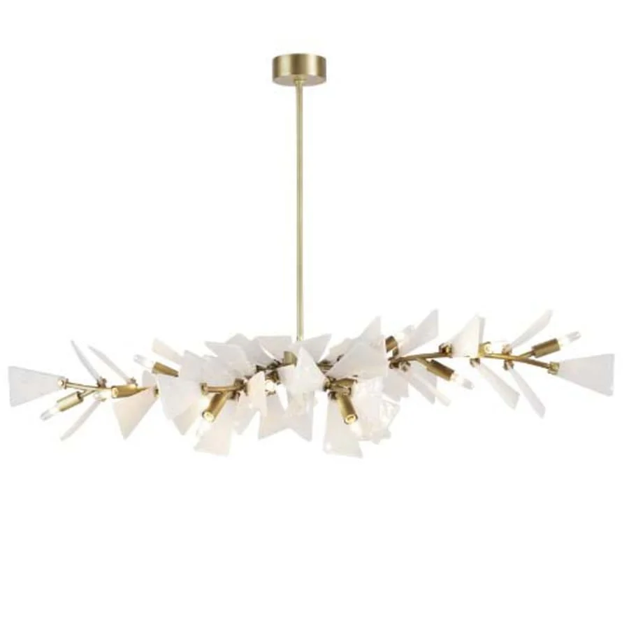 Arteriors Delmar 12 Light 58" Wide Linear Chandelier - Image 1