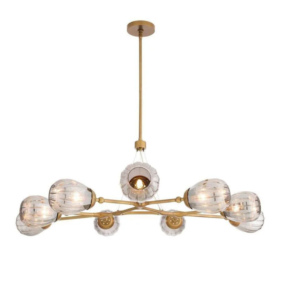 Arteriors Smyth 9 Light 54" Wide Chandelier - Image 3