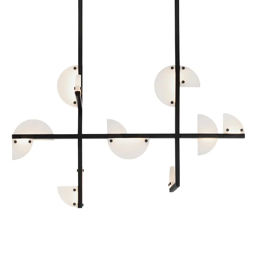 Arteriors Nova Chandelier 40" Wide Abstract Chandelier - Image 1