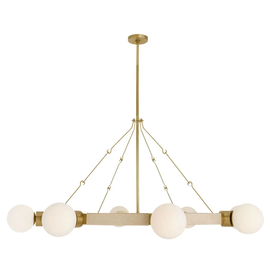 Arteriors Liberty Chandelier 8 Light 56" Wide Ring Chandelier - Image 1
