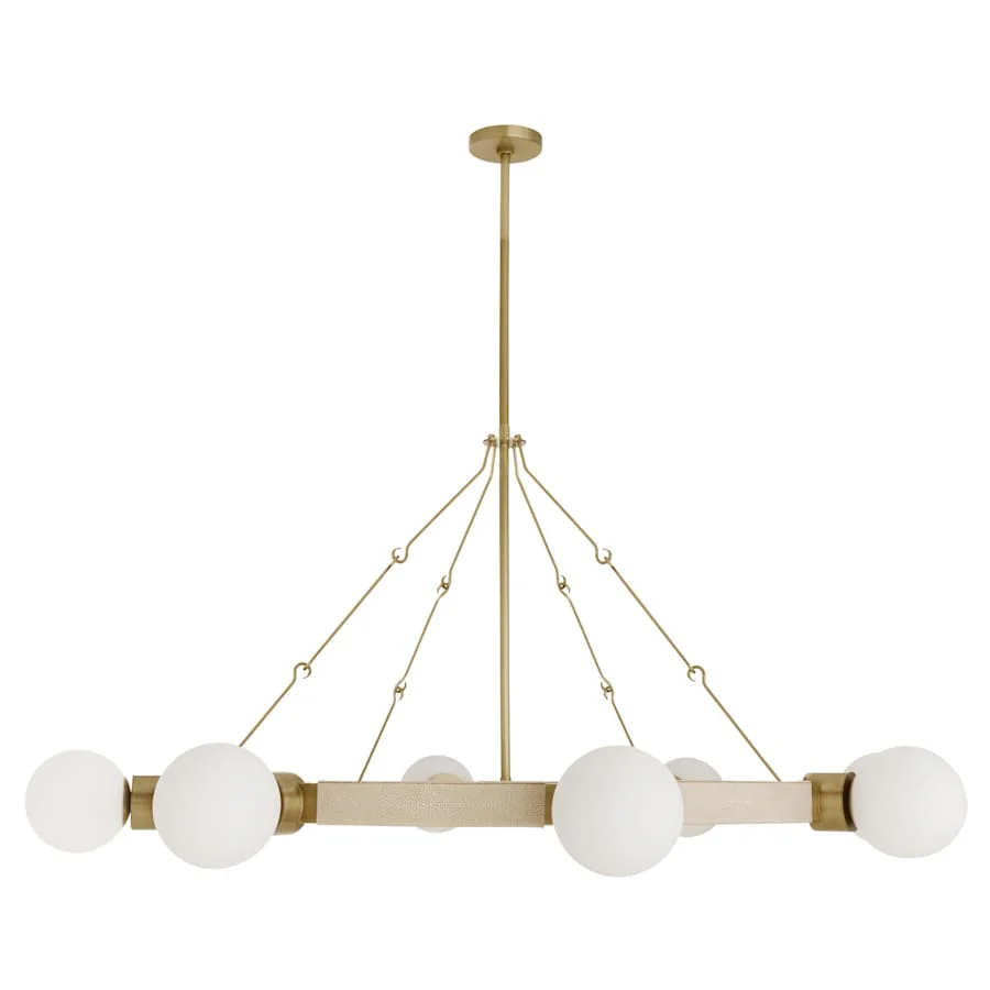Arteriors Liberty Chandelier 8 Light 56" Wide Ring Chandelier - Image 2