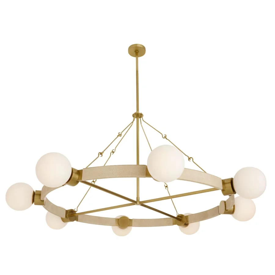Arteriors Liberty Chandelier 8 Light 56" Wide Ring Chandelier - Image 3