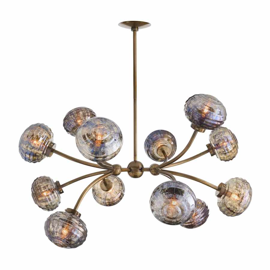 Arteriors Merrick Chandelier 12 Light 39" Wide Abstract Sputnik Chandelier - Image 3