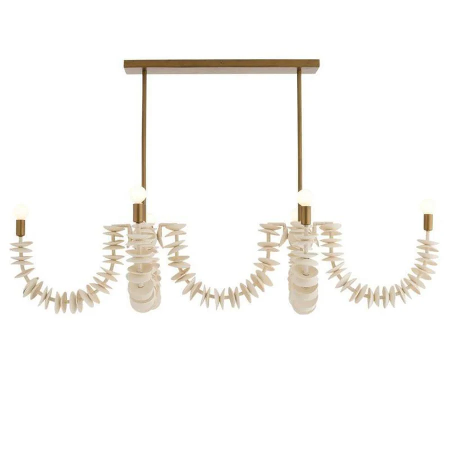 Arteriors Kalama 8 Light 57" Wide Linear Chandelier - Image 1