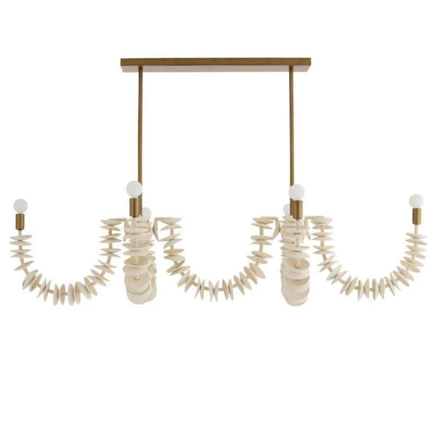 Arteriors Kalama 8 Light 57" Wide Linear Chandelier - Image 2