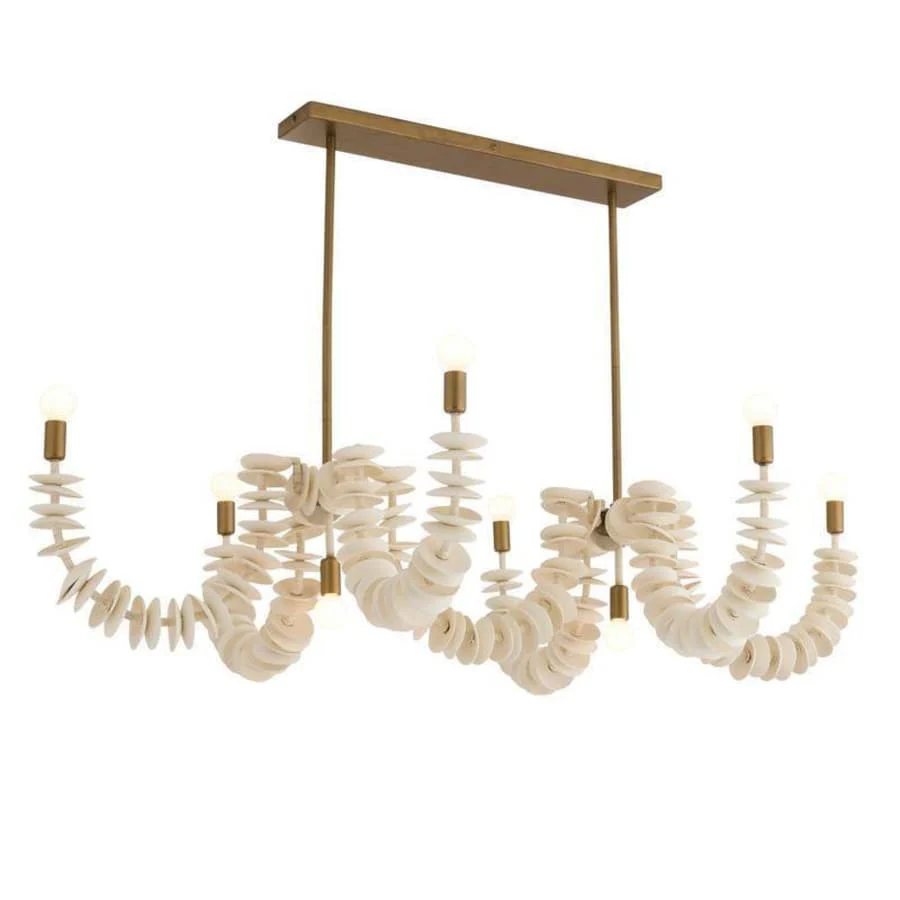Arteriors Kalama 8 Light 57" Wide Linear Chandelier - Image 3