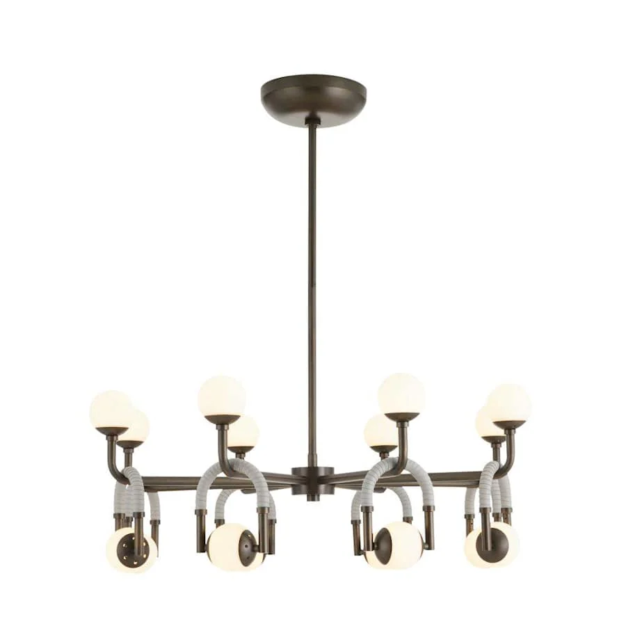 Arteriors Hollins 33" Wide LED Chandelier with Opal Glass Shades - Image 3