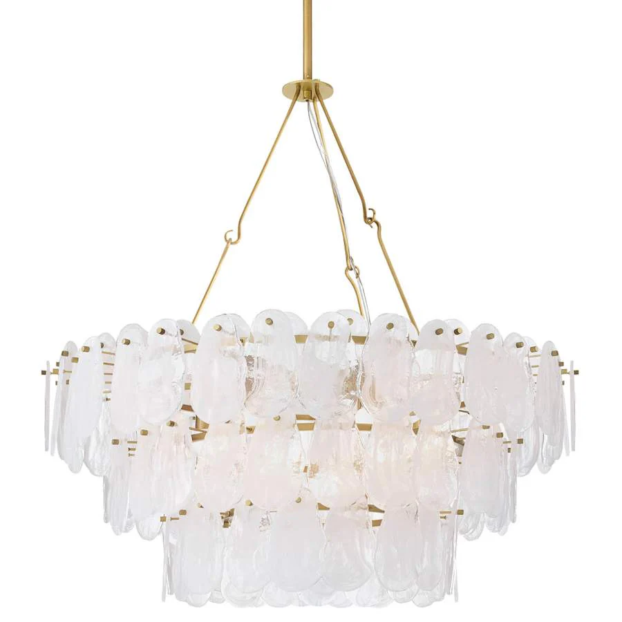 Arteriors Leon Large Chandelier 7 Light 38" Wide Waterfall Chandelier - Image 1