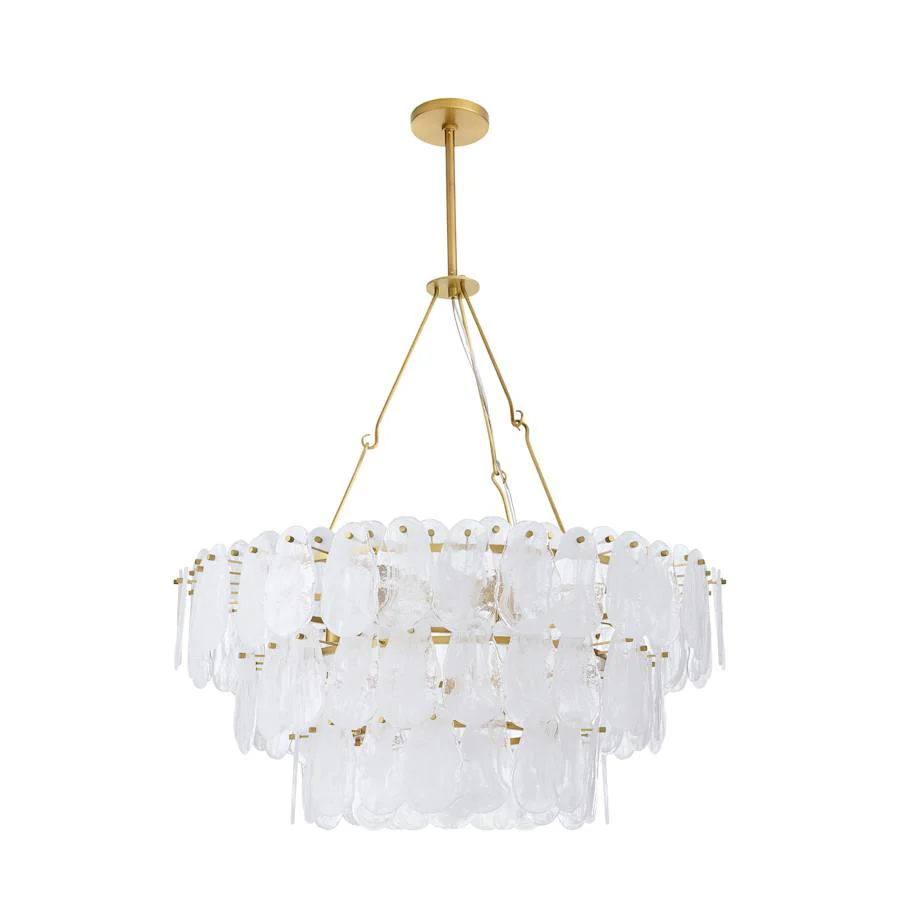 Arteriors Leon Large Chandelier 7 Light 38" Wide Waterfall Chandelier - Image 2