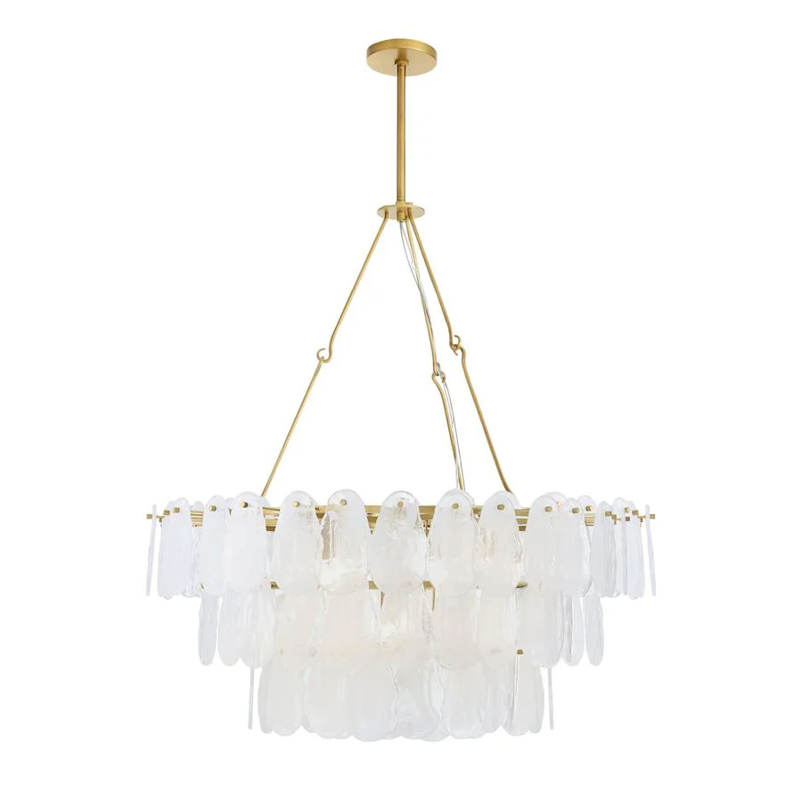 Arteriors Leon Large Chandelier 7 Light 38" Wide Waterfall Chandelier - Image 3
