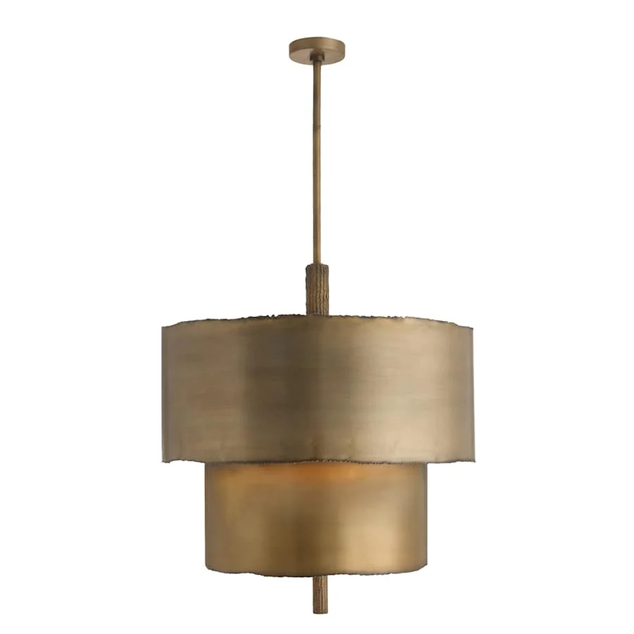 Arteriors Leonardo Chandelier 4 Light 28" Wide Drum Chandelier - Image 3