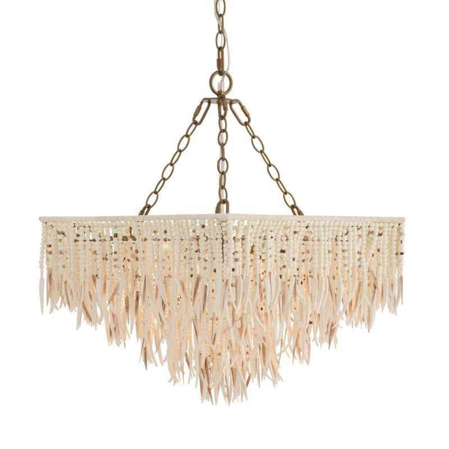 Arteriors Josephine 6 Light 30" Wide Beaded Waterfall Chandelier - Image 1