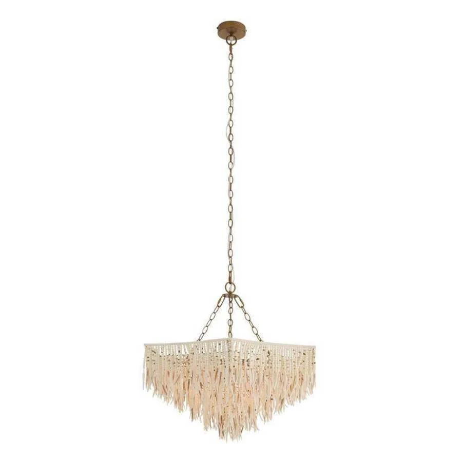 Arteriors Josephine 6 Light 30" Wide Beaded Waterfall Chandelier - Image 3