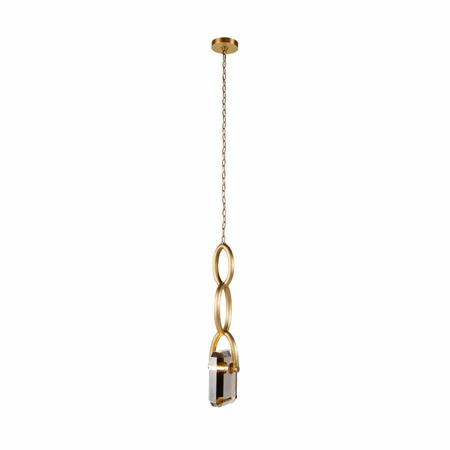 Arteriors Estate 8" Wide Crystal Mini Pendant - Image 2