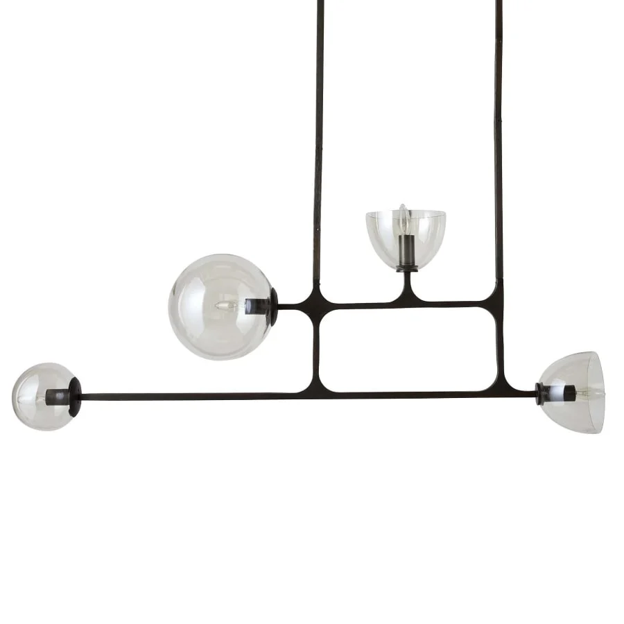 Arteriors Dillon 4 Light 21" Wide Linear Chandelier - Image 1