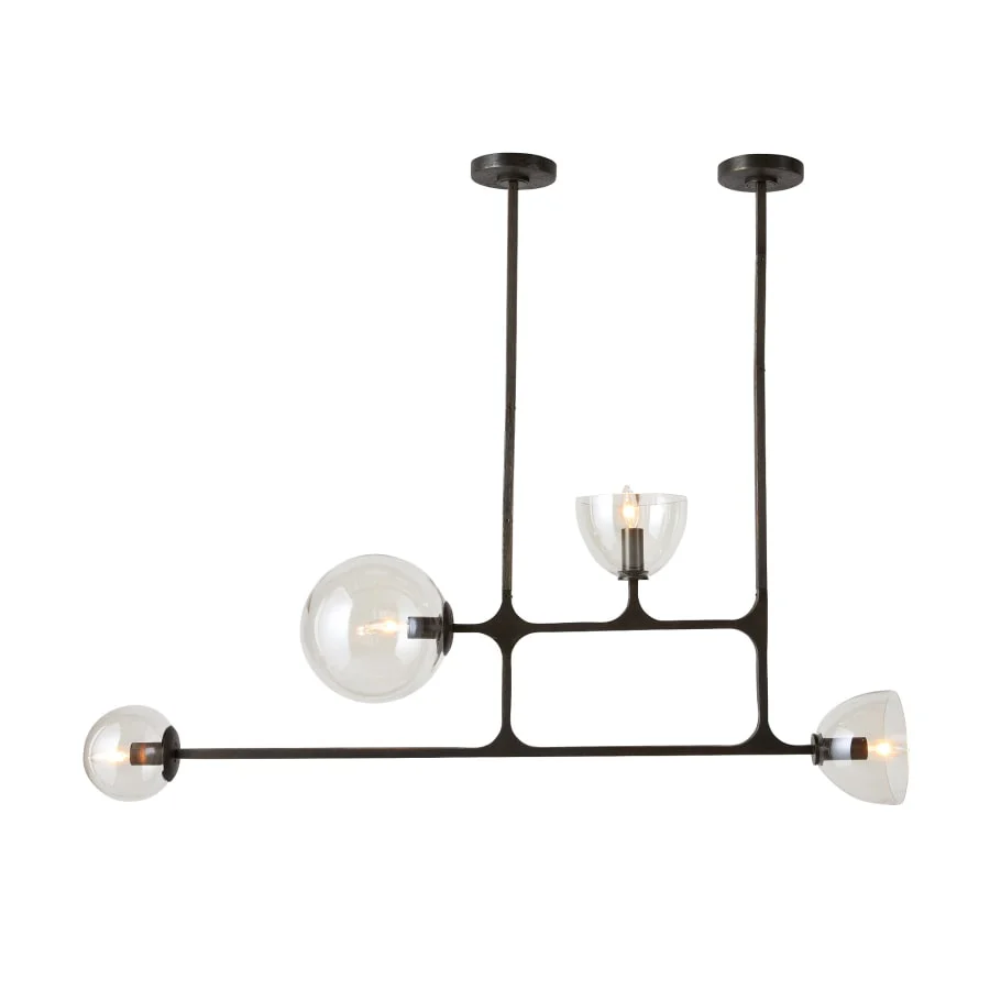 Arteriors Dillon 4 Light 21" Wide Linear Chandelier - Image 2