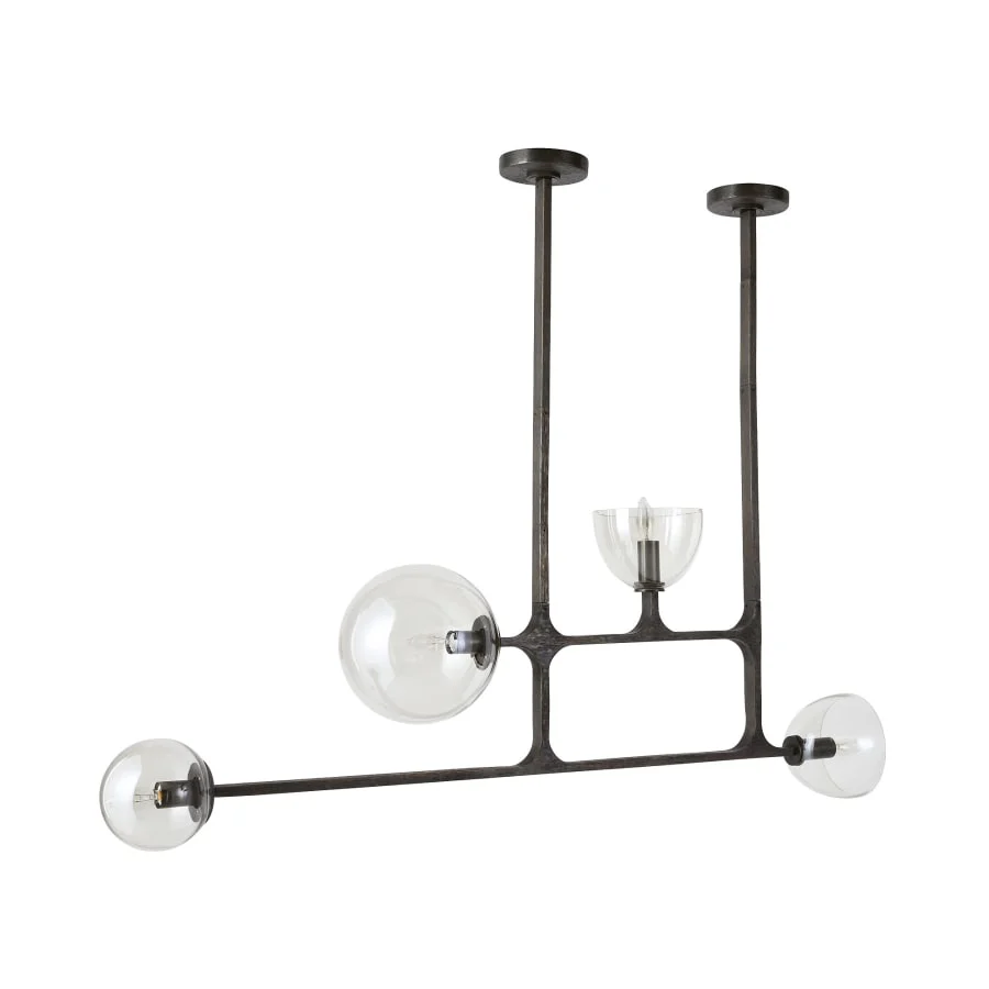 Arteriors Dillon 4 Light 21" Wide Linear Chandelier - Image 3