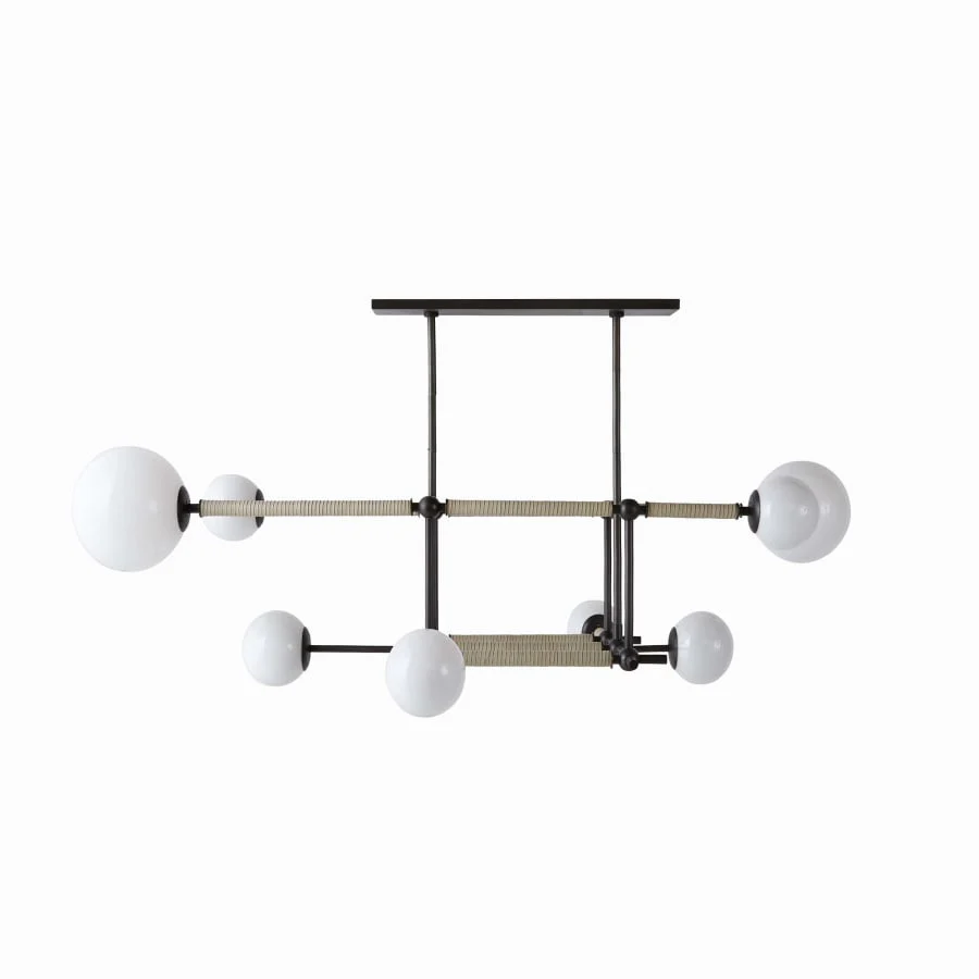 Arteriors Erica 8 Light 58″ Wide Linear Chandelier