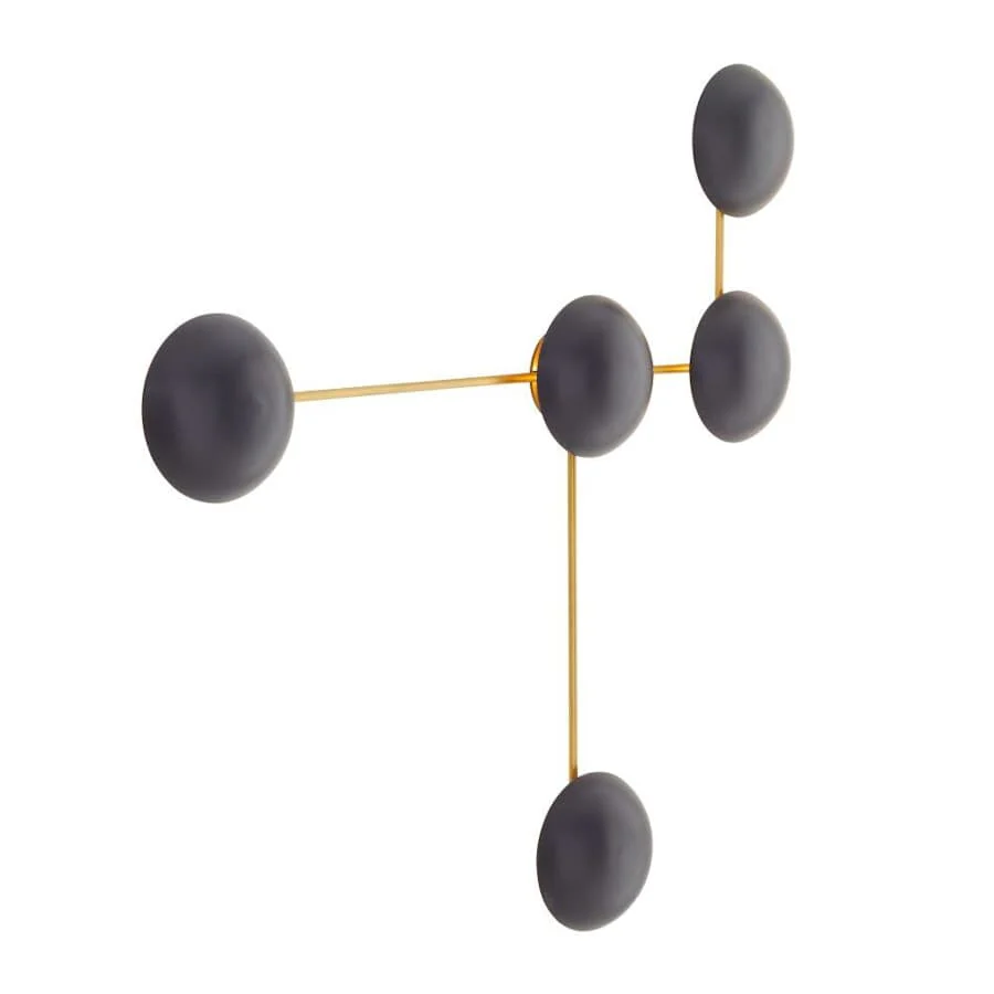 Arteriors Glaze 5 Light 44″ Tall Wall Sconce with Ceramic Shades
