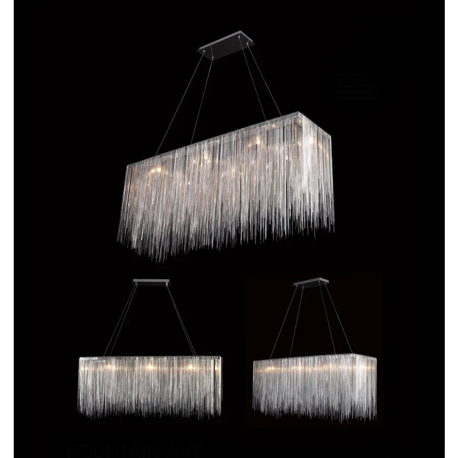 Avenue Lighting Fountain Ave. 48" Wide LED Linear Chandelier - Image 3