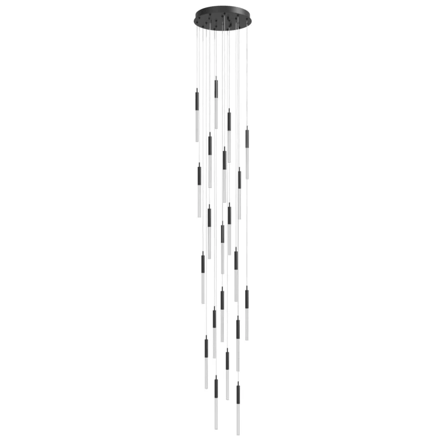 Avenue Lighting Main St. 21 Light 22" Wide LED Multi Light Pendant with Boa Glass Shades - Image 3