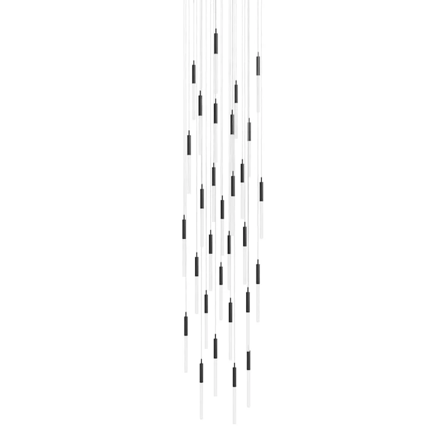 Avenue Lighting Main St. 31 Light 30" Wide LED Multi Light Pendant with Frosted Glass Shades - Image 1