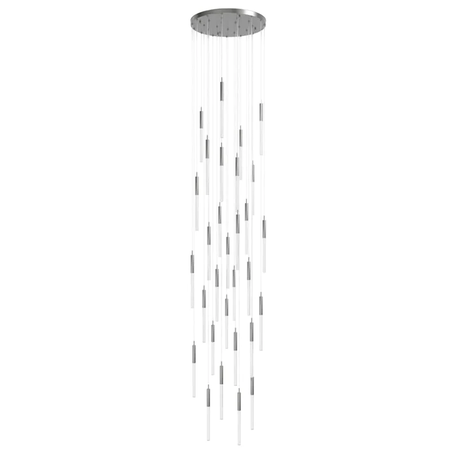 Avenue Lighting Main St. 31 Light 30" Wide LED Multi Light Pendant with Snow Glass Shades - Image 2