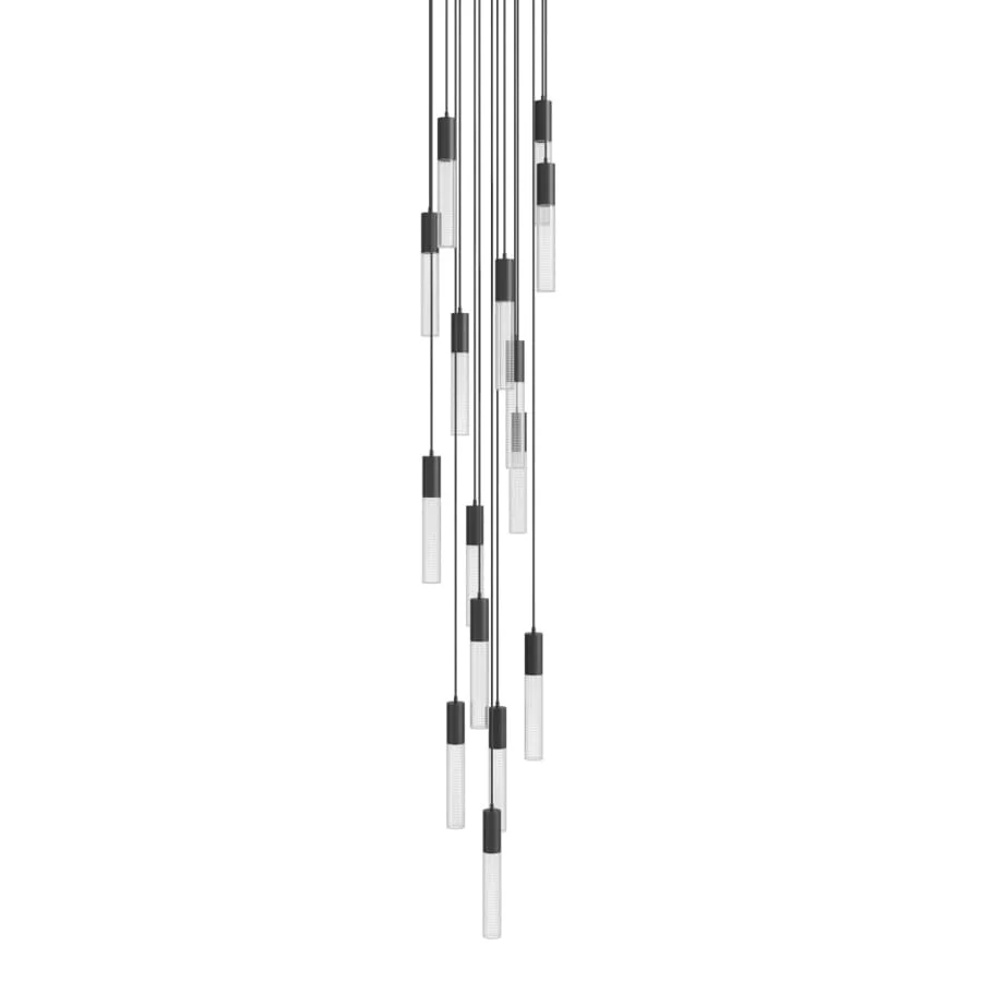 Avenue Lighting Strand 15 Light 24" Wide LED Multi Light Pendant with Glass Shades - Image 1