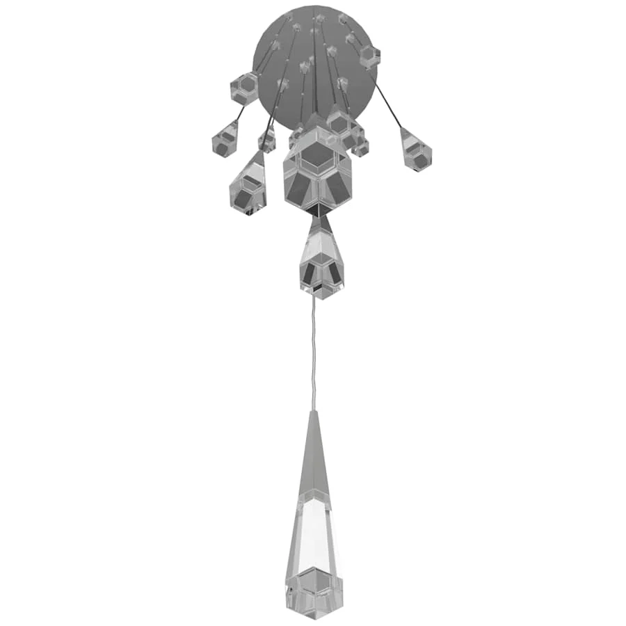 Avenue Lighting Avalon 13 Light 22" Wide LED Crystal Multi Light Pendant with Faceted Crystal Shades - Image 2