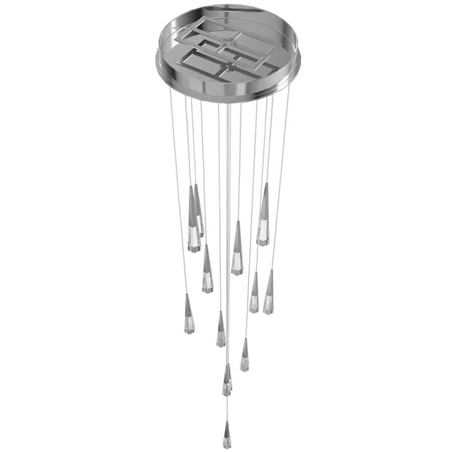 Avenue Lighting Avalon 13 Light 22" Wide LED Crystal Multi Light Pendant with Faceted Crystal Shades - Image 3