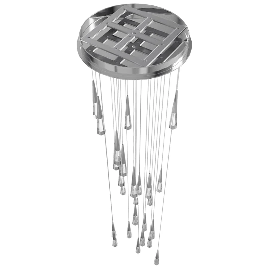 Avenue Lighting Avalon 25 Light 30" Wide LED Crystal Multi Light Pendant with Faceted Crystal Shades - Image 3