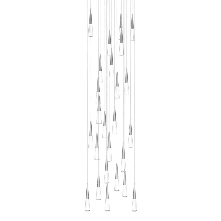 Avenue Lighting Avalon 25 Light 30" Wide LED Crystal Multi Light Pendant with Faceted Crystal Shades - Image 1