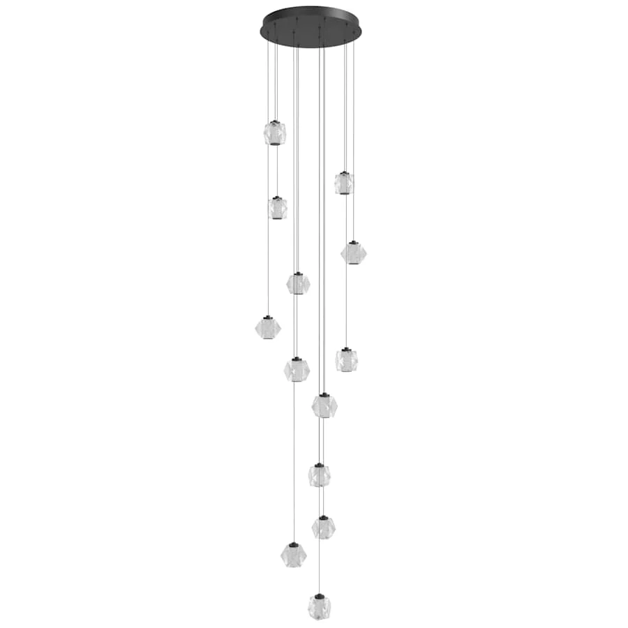 Avenue Lighting Beluga 22" Wide LED Multi Light Pendant with Faceted Acrylic Shades - Image 2