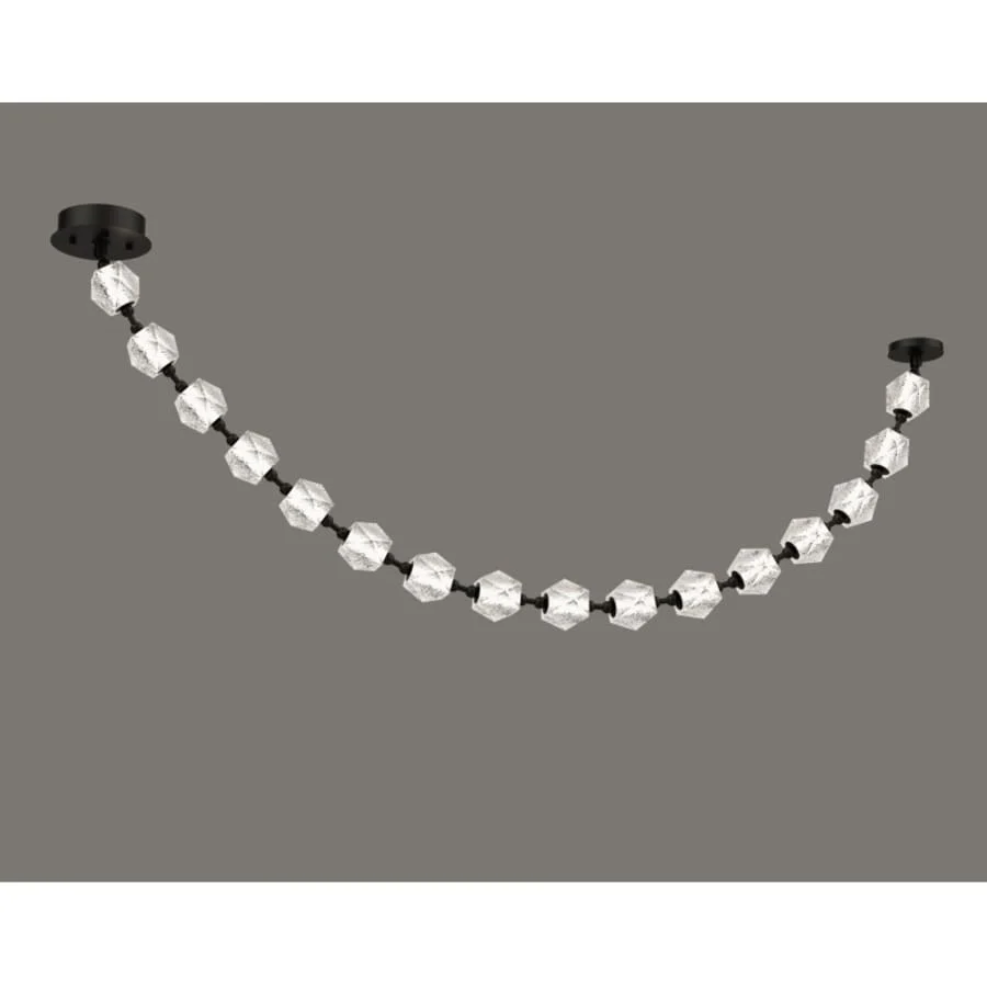 Avenue Lighting Beluga 74" Wide LED Linear Pendant with Faceted Acrylic Shades - Image 2