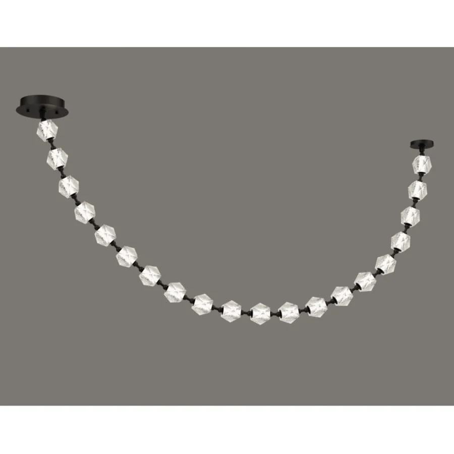 Avenue Lighting Beluga 90" Wide LED Linear Pendant with Faceted Acrylic Shades - Image 2