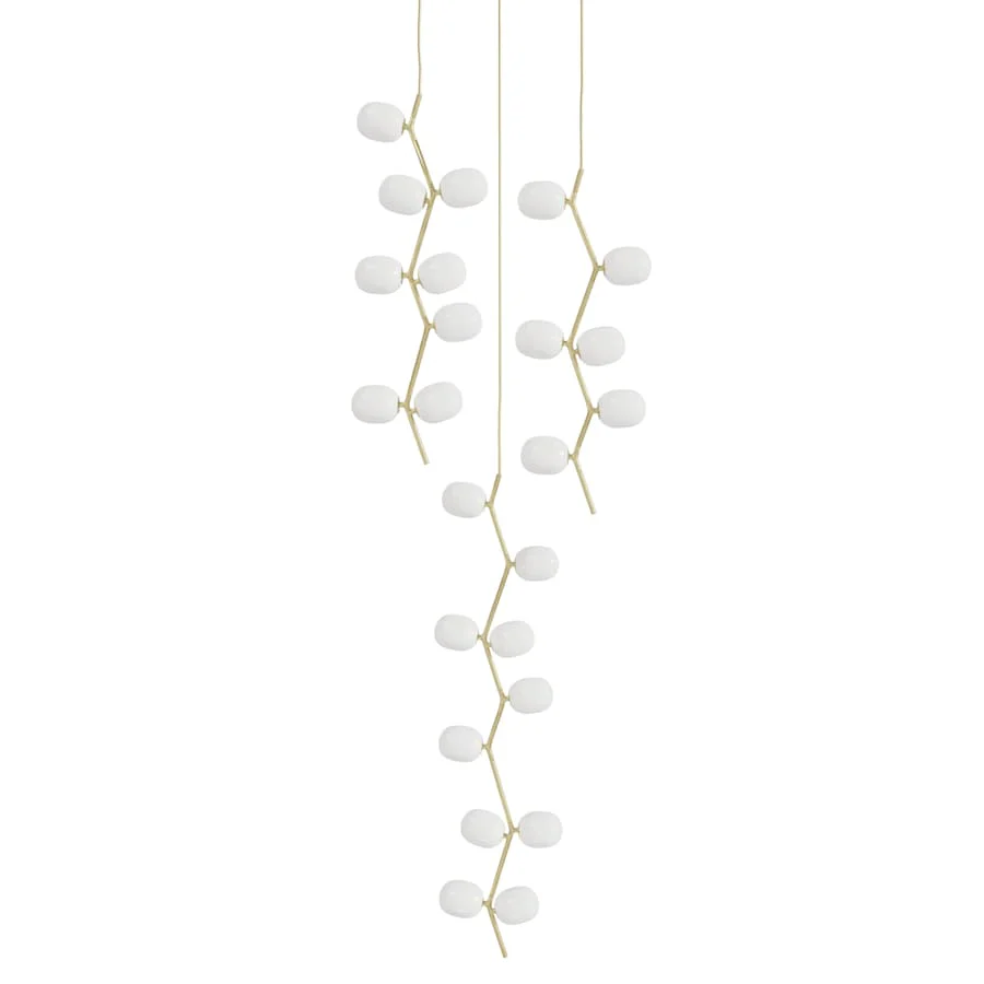 Avenue Lighting Hampton 24 Light 26″ Wide Abstract Multi Light Pendant with Hand-Blown Glass Shades
