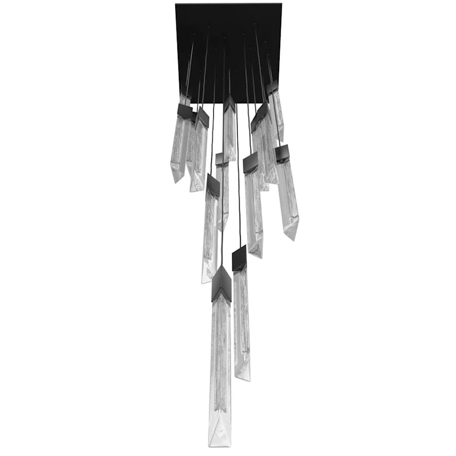 Avenue Lighting Alpine 15 Light 24" Wide LED Multi Light Pendant with Marbleized Crystal Shades - Image 2