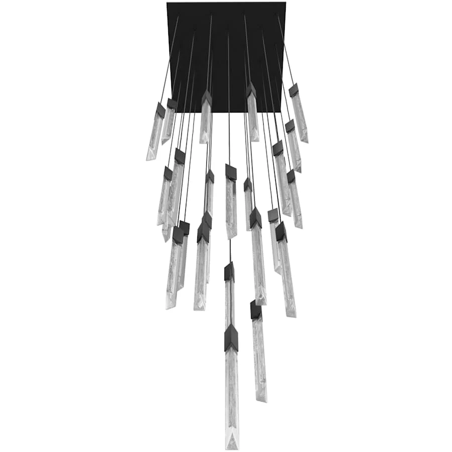 Avenue Lighting Alpine 31 Light 36" Wide LED Multi Light Pendant with Marbleized Crystal Shades - Image 2