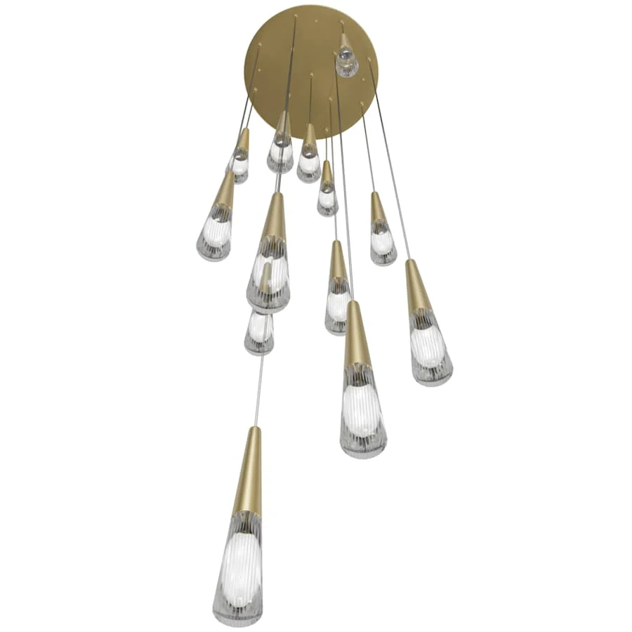 Avenue Lighting Encino 13 Light 22" Wide LED Crystal Multi Light Pendant with Clear Crystal Shades - Image 2