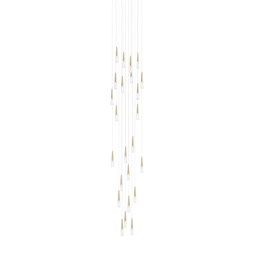 Avenue Lighting Encino 25 Light 30" Wide LED Crystal Multi Light Pendant with Clear Crystal Shades - Image 1