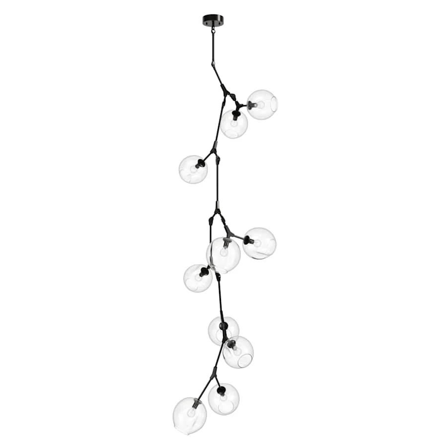 Avenue Lighting Fairfax Ave. 10 Light 27" Wide Abstract Chandelier with Hand-Blown Glass Shades - Image 2