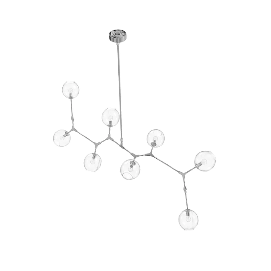 Avenue Lighting Fairfax Ave. 8 Light 78" Wide Abstract Chandelier with Hand-Blown Glass Shades - Image 3