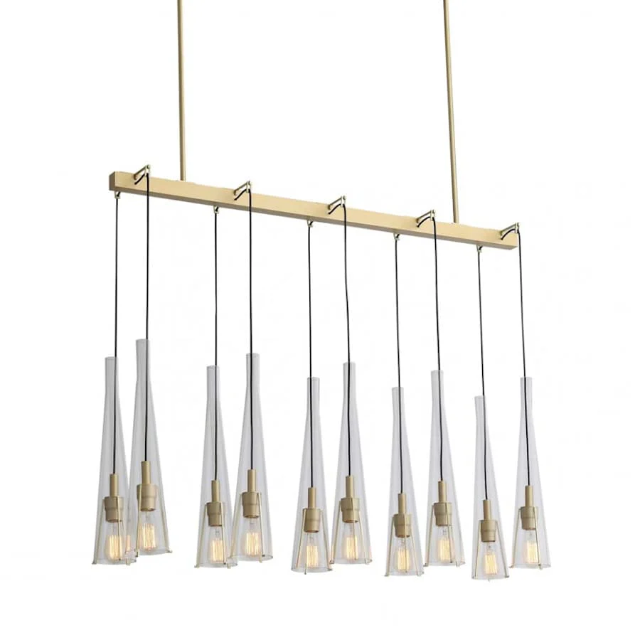 Avenue Lighting Abbey Park 10 Light 50" Wide Linear Pendant - Image 1