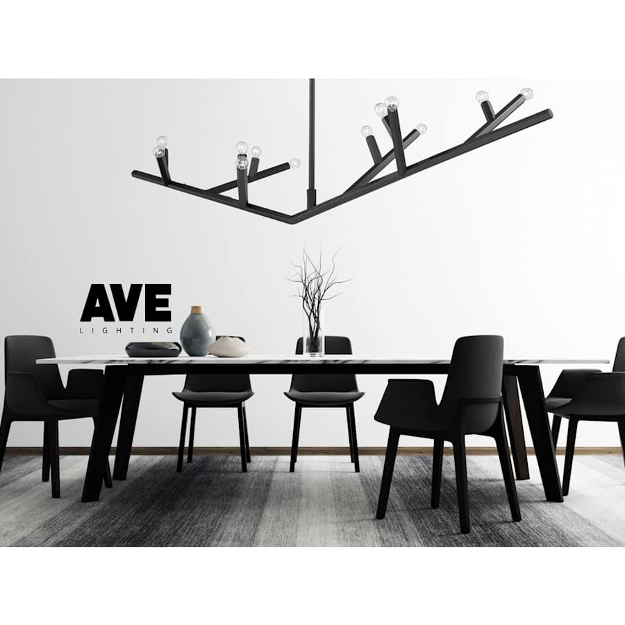 Avenue Lighting The Oaks 12 Light 71" Wide Abstract Chandelier - Image 3