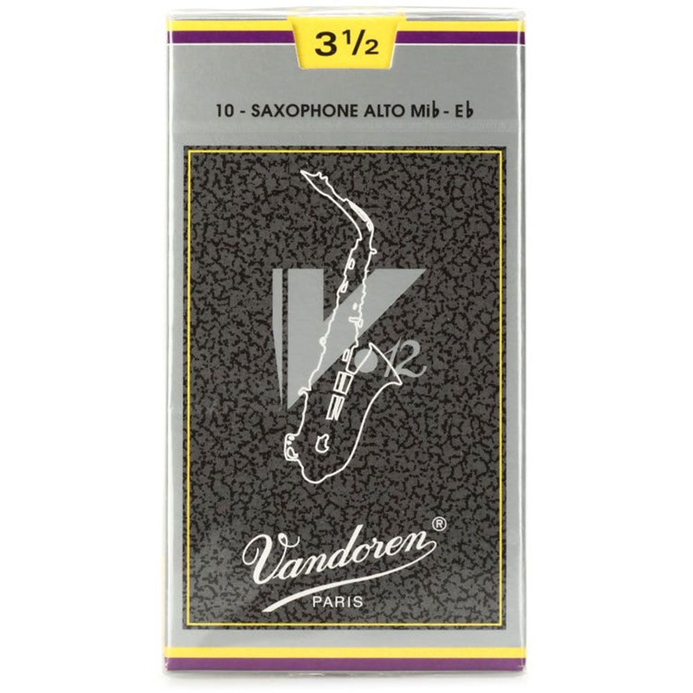Vandoren V12 Alto Sax Reeds Strength 3.5 10 Pack - Image 1