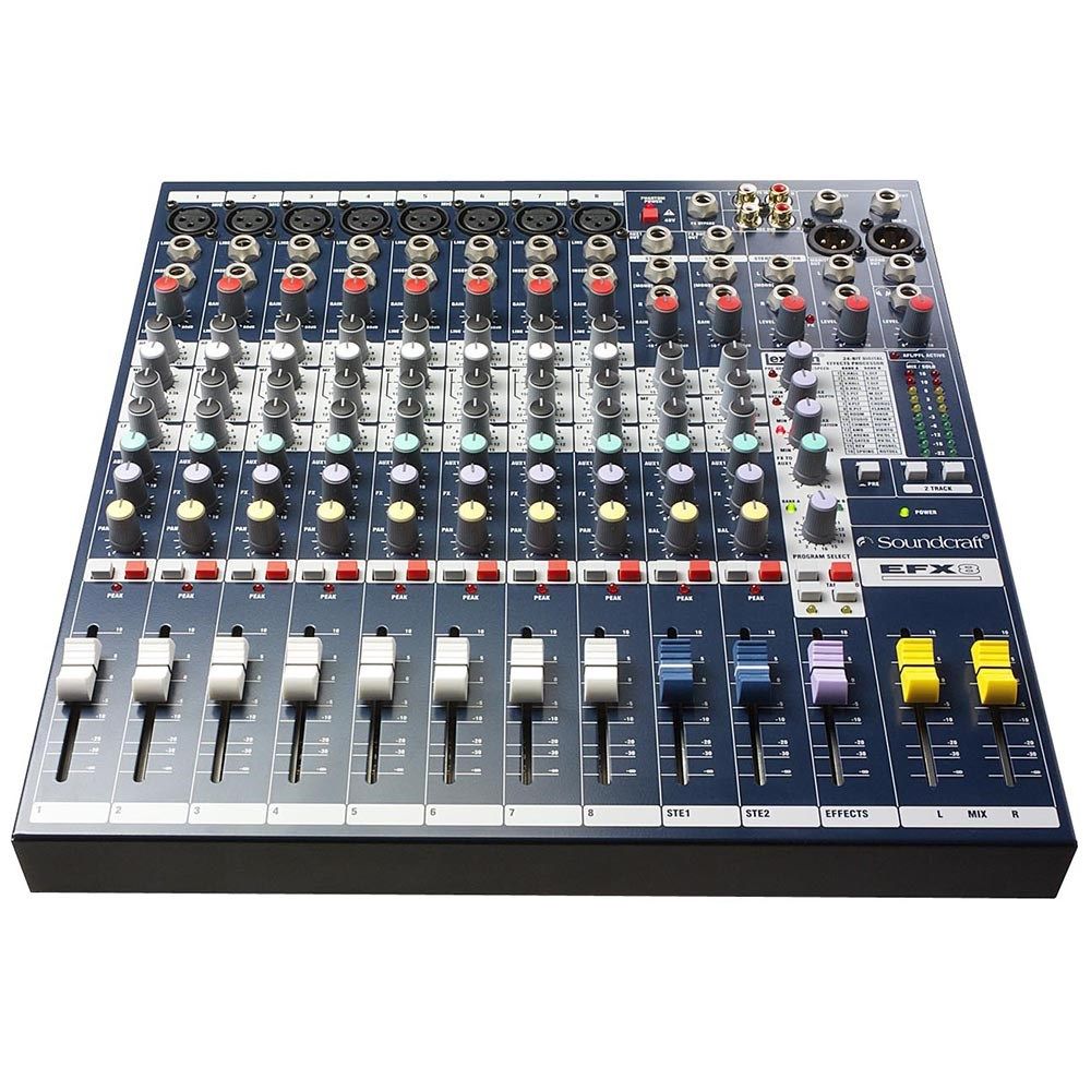 Soundcraft EFX8 8-Channel Mixing Console w/ Lexicon Effects - Image 1